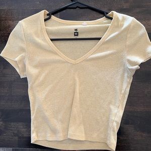 Me to we yellow crop top